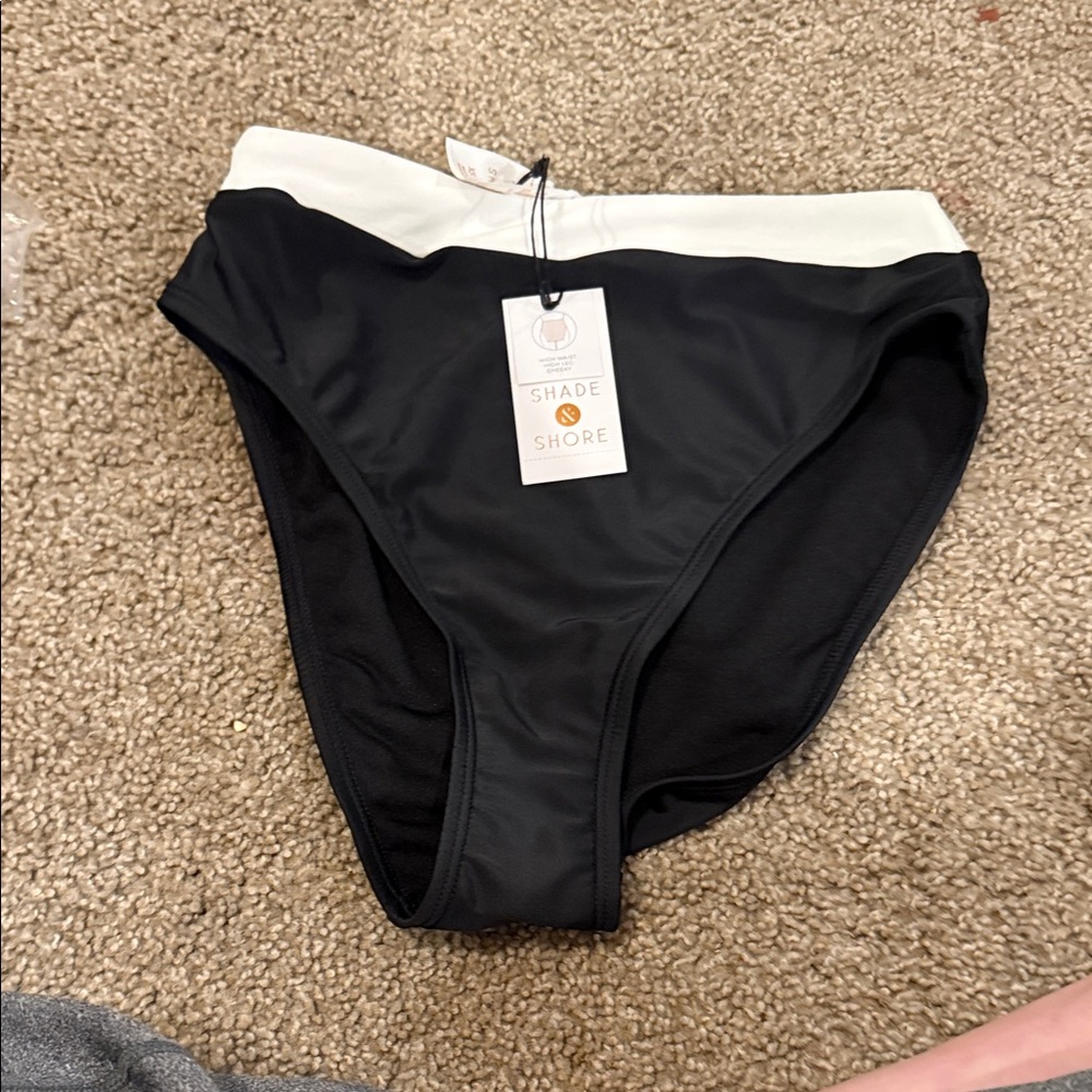 Shade & Shore Two-Tone Bikini Bottom